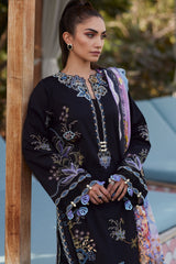 Wes By Farah Talib Aziz Unstitched 3 Piece Luxury Summer Collection-05-Belle Black