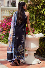 Wes By Farah Talib Aziz Unstitched 3 Piece Luxury Summer Collection-05-Belle Black