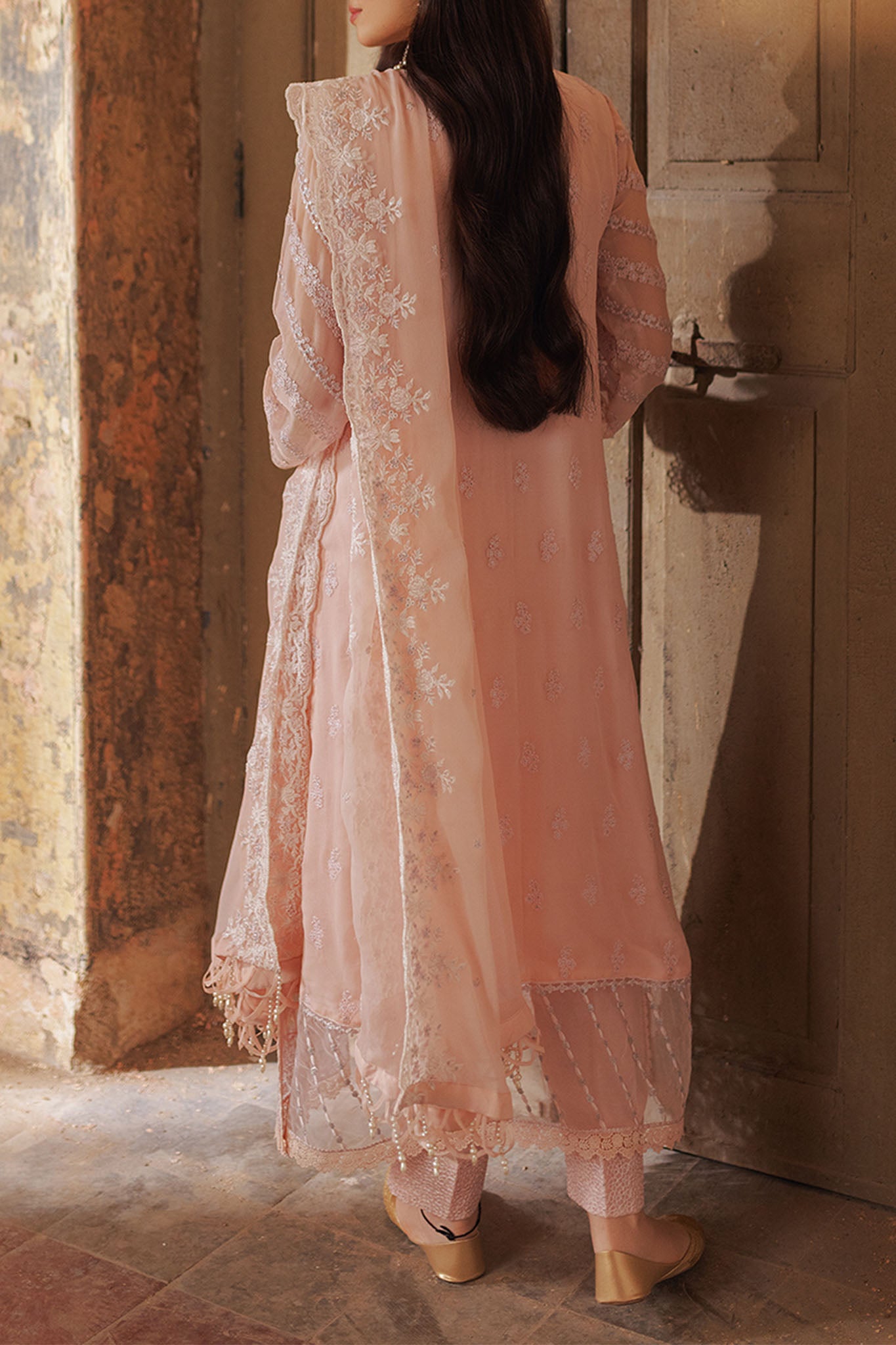 Azure Unstitched 3 Piece Luxe Festive Formals Eid Collection'2024-05-Coral Haze