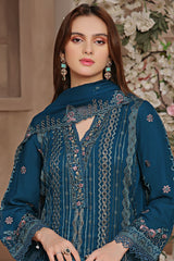 Hazel By Guzel Stitched 3 Piece Festive Formals with Clutch Collection'2024-05-Serenity