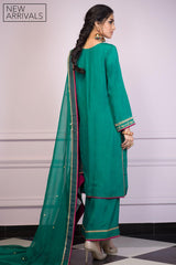 Gehna By Zaaviay Stitched Panna (Three Piece)
