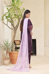 Dressline Meher  Stitched 3 Piece Emb Self Lawn Jacquard Collection