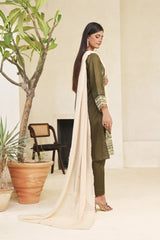 Dressline Meher  Stitched 3 Piece Emb Self Lawn Jacquard Collection