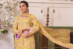 Feathers Unstitched 3 Piece Summer Collection-VASl-FT103