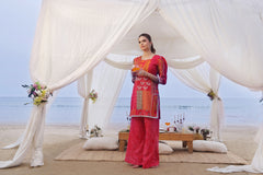Whisper Wind By Feathers Unstitched 2 Piece Printed Lawn Collection'2025-VERMILION-FT507