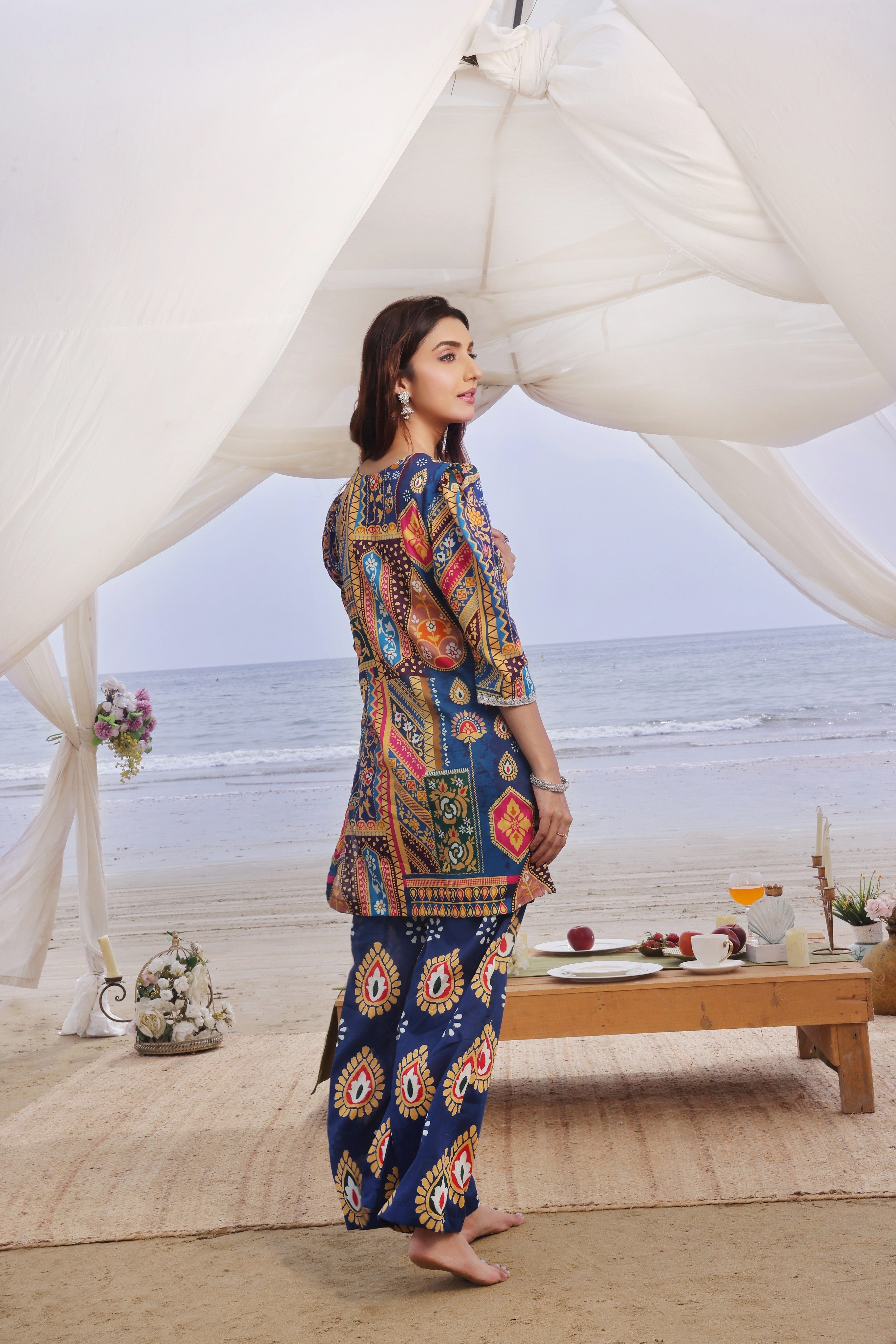 Whisper Wind By Feathers Unstitched 2 Piece Printed Lawn Collection'2025-NAVARA-FT498