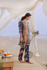 Whisper Wind By Feathers Unstitched 2 Piece Printed Lawn Collection'2025-NAVARA-FT498