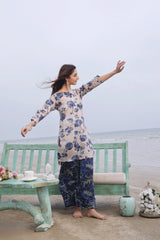 Whisper Wind By Feathers Unstitched 2 Piece Printed Lawn Collection'2025-AQUIN-FT501