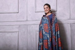 Feathers Unstitched 3 Piece Winter Collection-GRID DAMASK-FT178