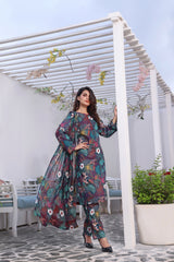 Feathers Unstitched 3 Piece Summer Collection-NOVA-FT142