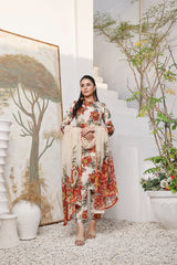 Feathers Unstitched 3 Piece Summer Collection-MARIGOLD-FT376