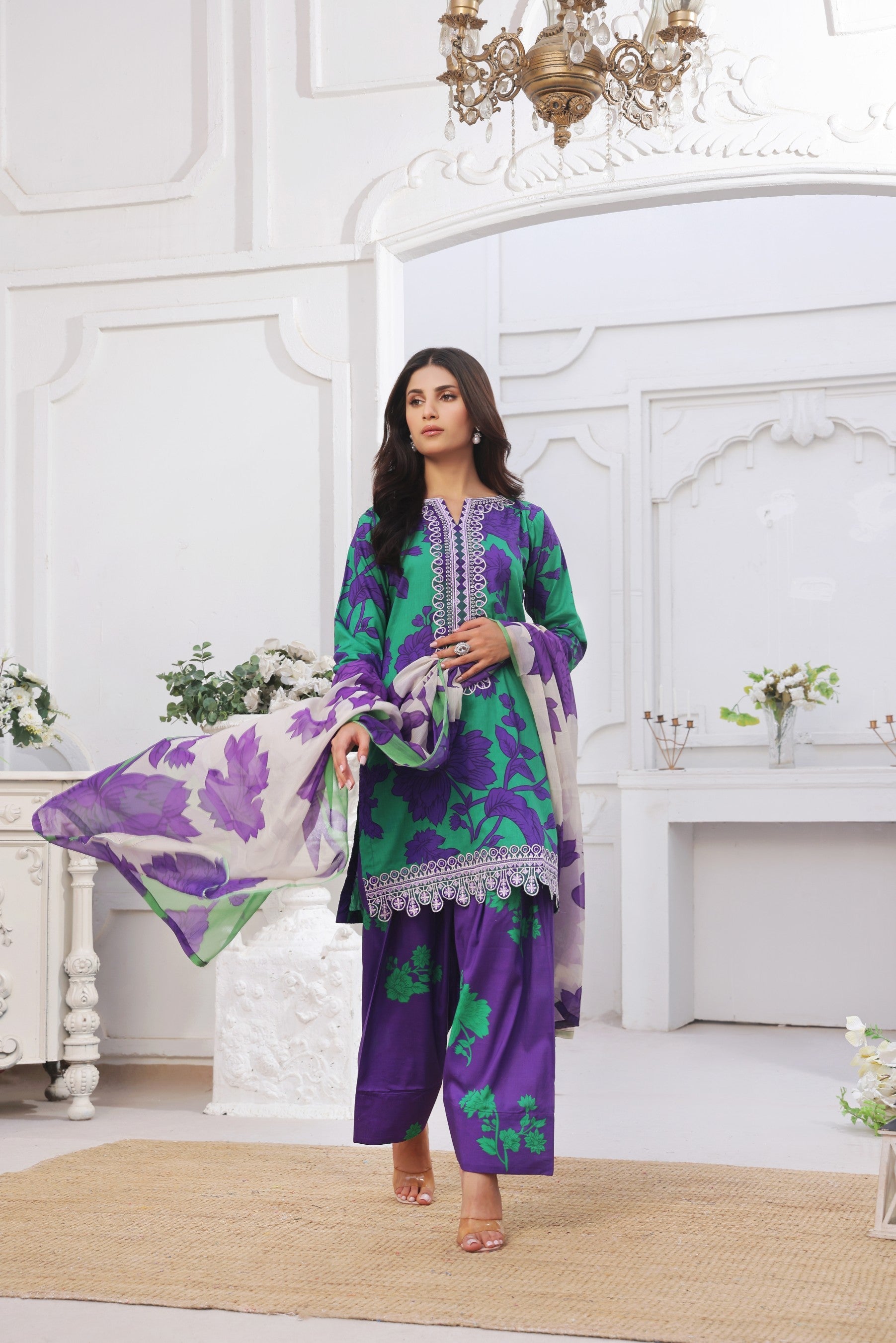 Midnight Murmurs By Feathers Lawn Collection'2025-LAVIRA-FT478