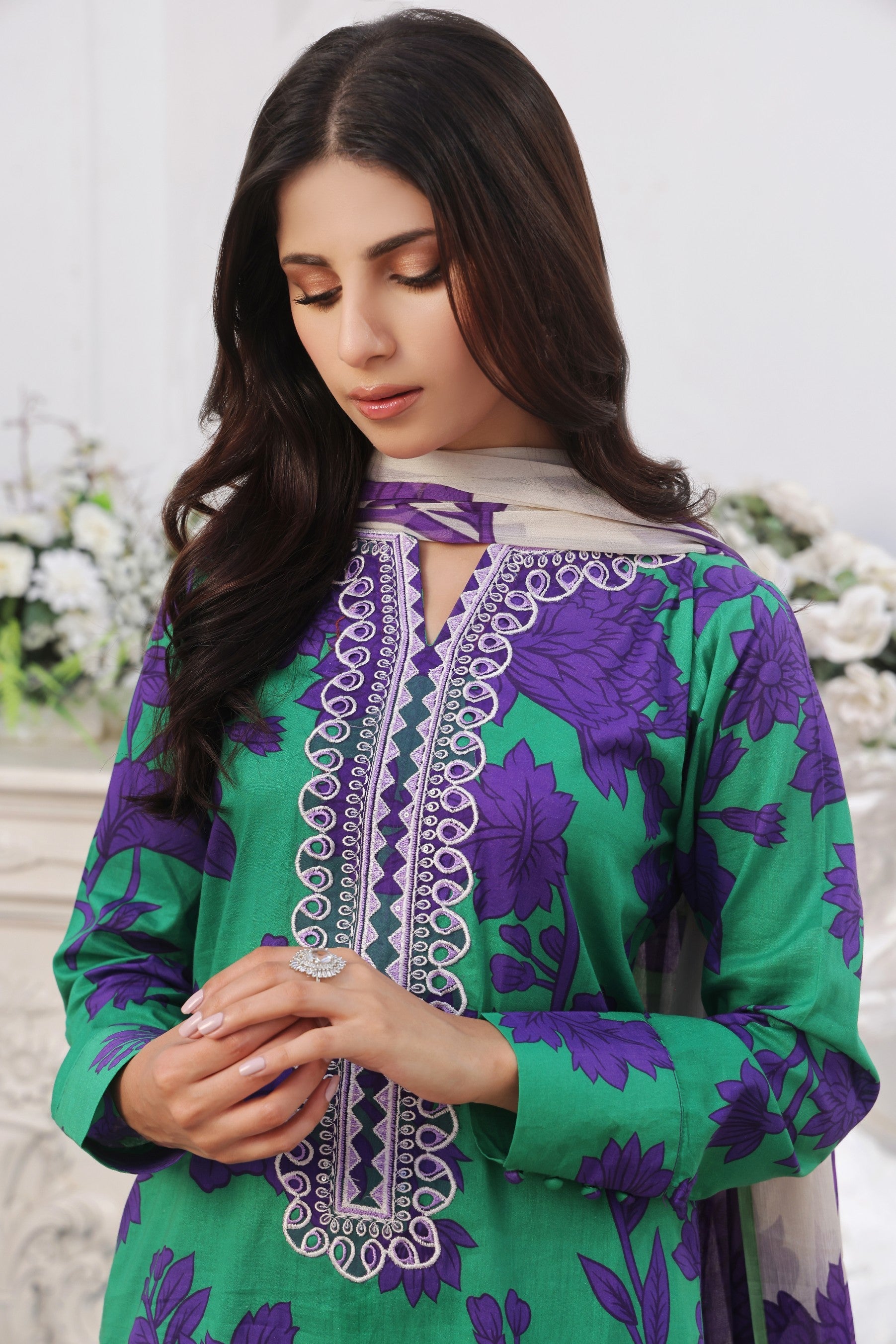 Midnight Murmurs By Feathers Lawn Collection'2025-LAVIRA-FT478