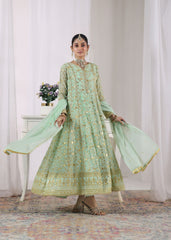 Rehana By Al Harir Stitched 3 Piece Formals Suit-AH013-Rehana-MGreen