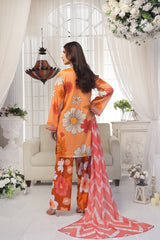 Midnight Murmurs By Feathers Lawn Collection'2025-TAWNY-FT485