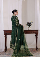 Zarif By Al Harir Stitched 3 Piece Formals Vol-02 Suit-AH008-ZV2-BGreen