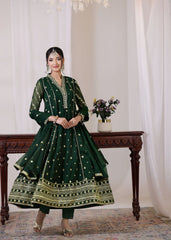 Zarif By Al Harir Stitched 3 Piece Formals Vol-02 Suit-AH008-ZV2-BGreen