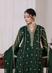 Zarif By Al Harir Stitched 3 Piece Formals Vol-02 Suit-AH008-ZV2-BGreen