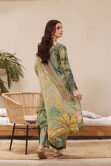 Feathers Unstitched 3 Piece Summer Collection-FOREST SHADES-FT245