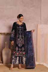 Dressline Unstitched 3 Pc Emb Luxury Velvet Collection