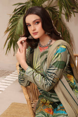 Feathers Unstitched 3 Piece Summer Collection-FOREST SHADES-FT245