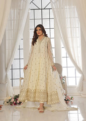 Zarif By Al Harir Stitched 3 Piece Formals Vol-02 Suit-AH008-ZV2-OffWhite