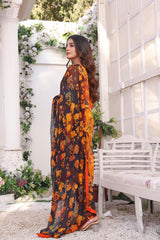 Feathers Unstitched 3 Piece Summer Collection-MAHAM-FT193