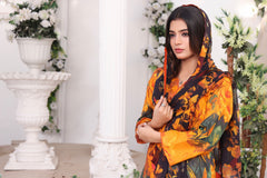 Feathers Unstitched 3 Piece Summer Collection-MAHAM-FT193