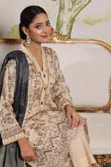 Dressline Launching New Un Stitched 3 Pcs Emb Laserkari Digital Printed Lawn Collection 2024