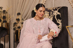 Haleema By Dressline Semi Stitched 3 Piece Organza Formals Collection'2025-haleema-L-semi-Stitched-pink