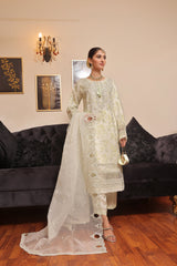 Haleema By Dressline Semi Stitched 3 Piece Organza Formals Collection'2025-haleema-L-semi-Stitched-green1