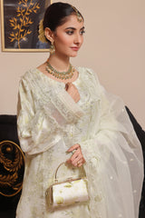 Haleema By Dressline Semi Stitched 3 Piece Organza Formals Collection'2025-haleema-L-semi-Stitched-green1