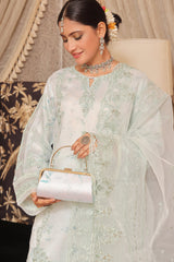 Haleema By Dressline Semi Stitched 3 Piece Organza Formals Collection'2025-haleema-L-semi-Stitched-green2