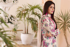 Feathers Unstitched 3 Piece Summer Collection-FLORA-FT225