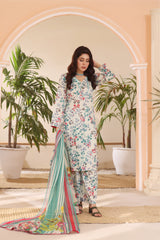 Feathers Unstitched 3 Piece Summer Collection-LILY-FT232