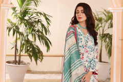 Feathers Unstitched 3 Piece Summer Collection-LILY-FT232