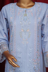 Dressline New Stitched 3 Piece Emb  Chikankari Cotton Collection