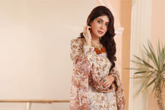 Feathers Unstitched 3 Piece Summer Collection-DUSKY-FT238