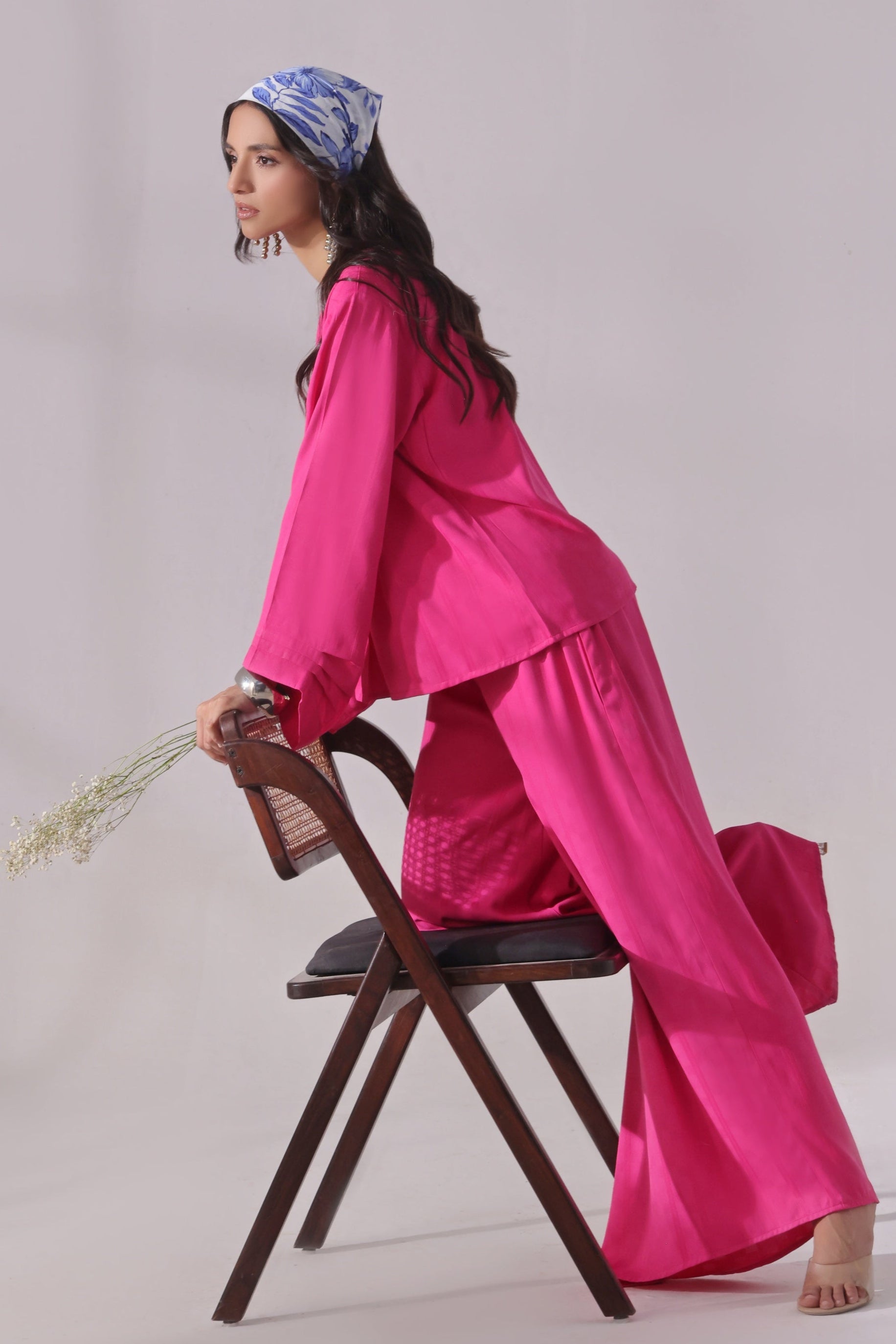 Ora Fashion Stitched 2 Piece Summer Collection'2025-FUSHIA
