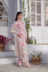 Esfir By Dressline Stitched 3 Piece Summer Collection'2025-esfir-stitched-ivory-rose