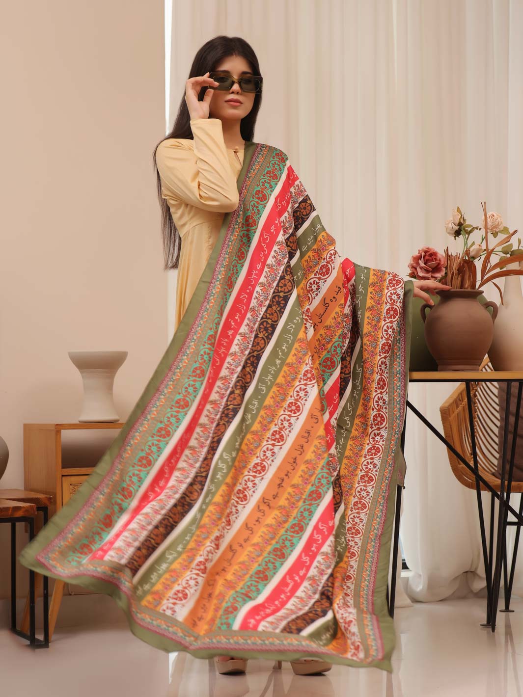 TNG Phool Stripes Odhni Collection'2024