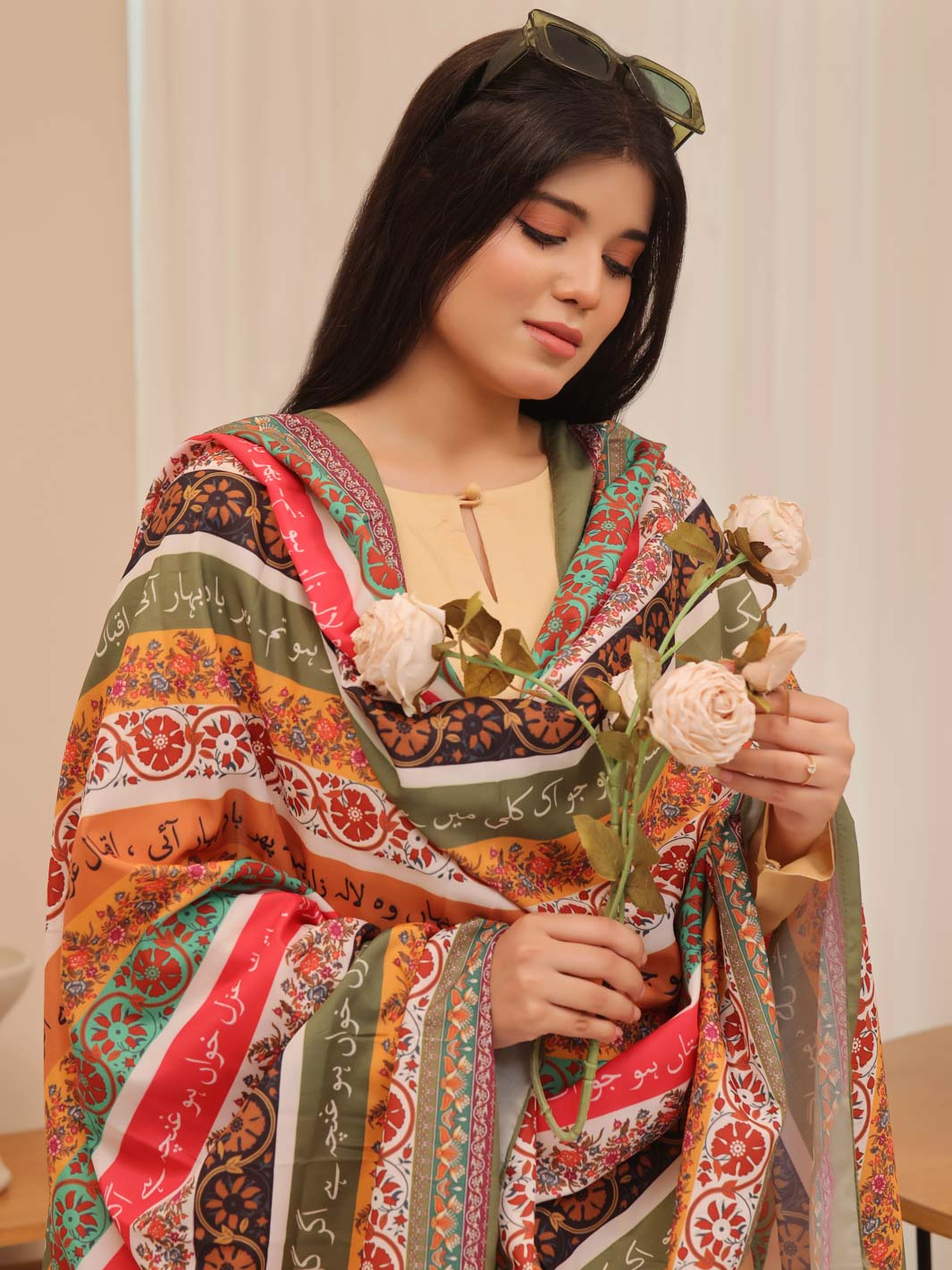 TNG Phool Stripes Silk Dupatta Collection'2024