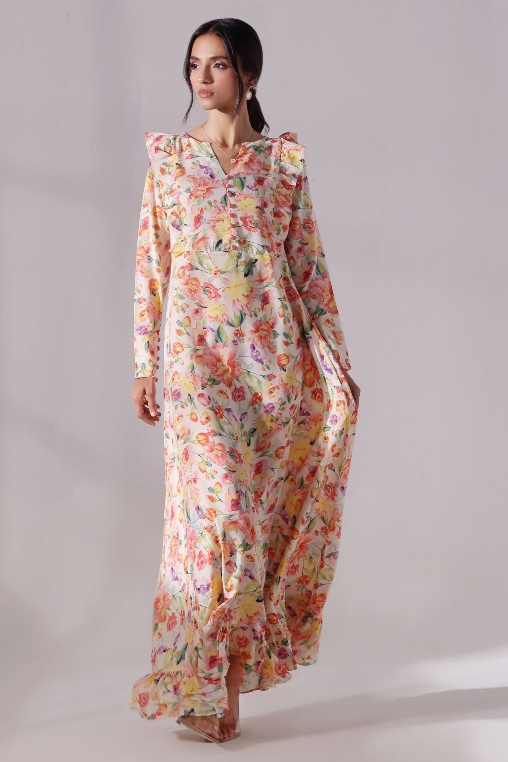 Ora Fashion Stitched Dress Collection'2025-Rosie Long Dress