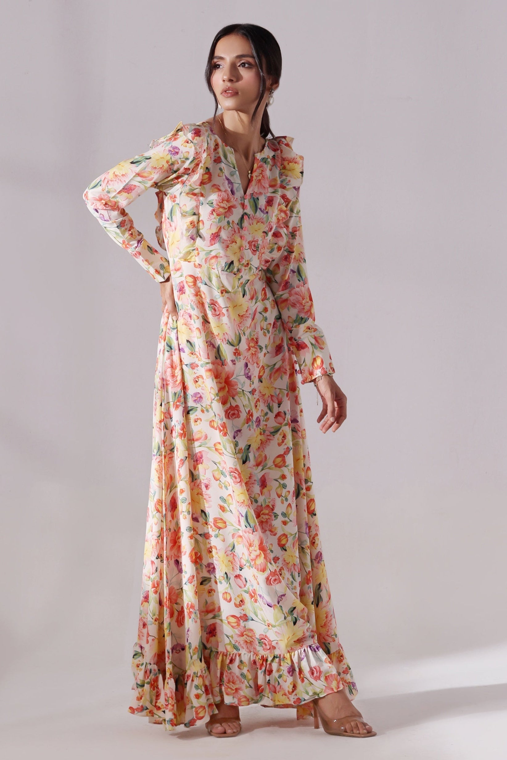 Ora Fashion Stitched Dress Collection'2025-Rosie Long Dress