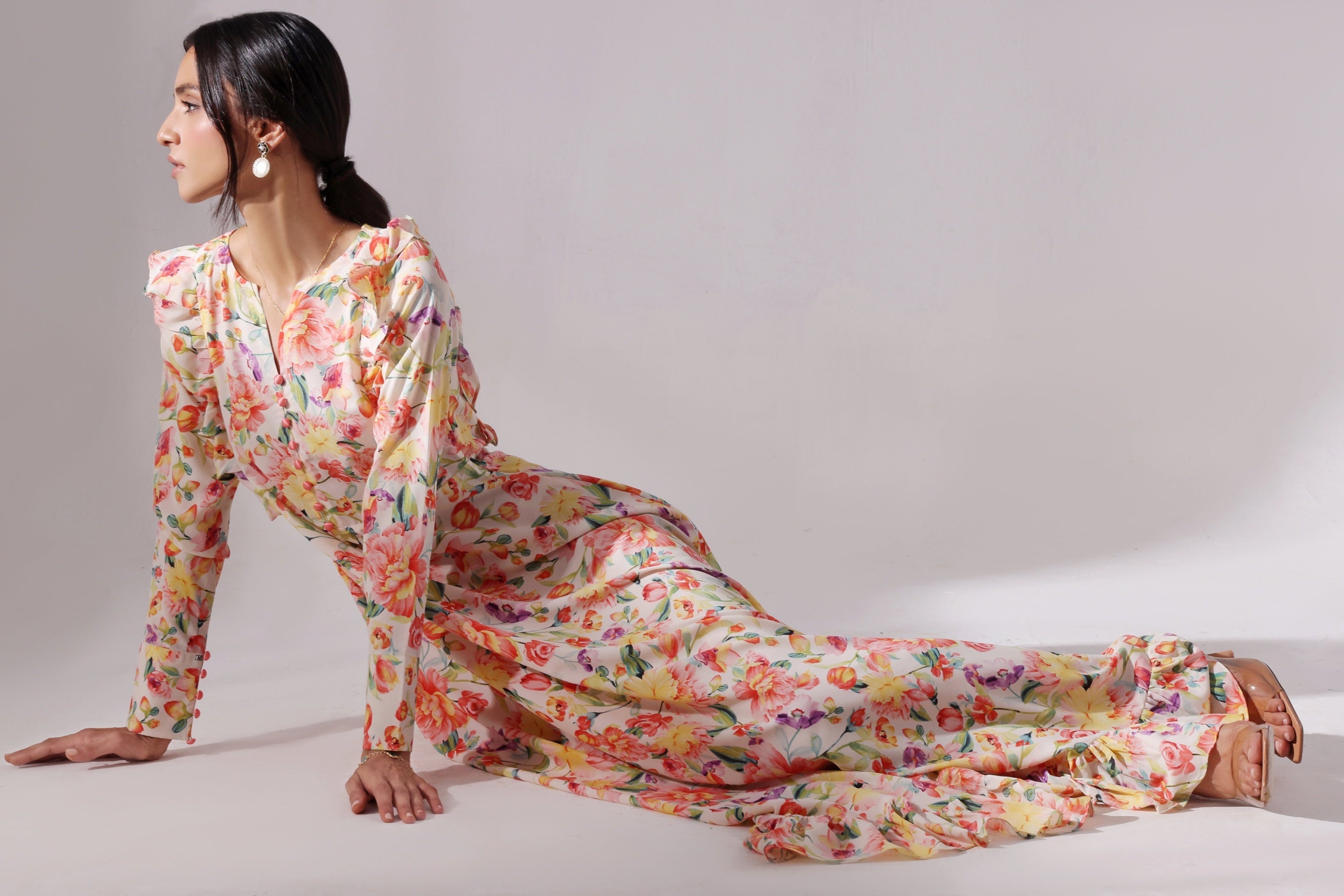 Ora Fashion Stitched Dress Collection'2025-Rosie Long Dress