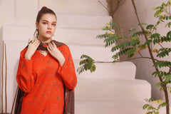 Feathers Unstitched 3 Piece Winter Collection-FIRE OPAL-FT293