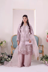 ZUNN By Dressline Semi Stitched 3 Piece Formals Collection'2025-zunn-semi-stitched-orchid-blush