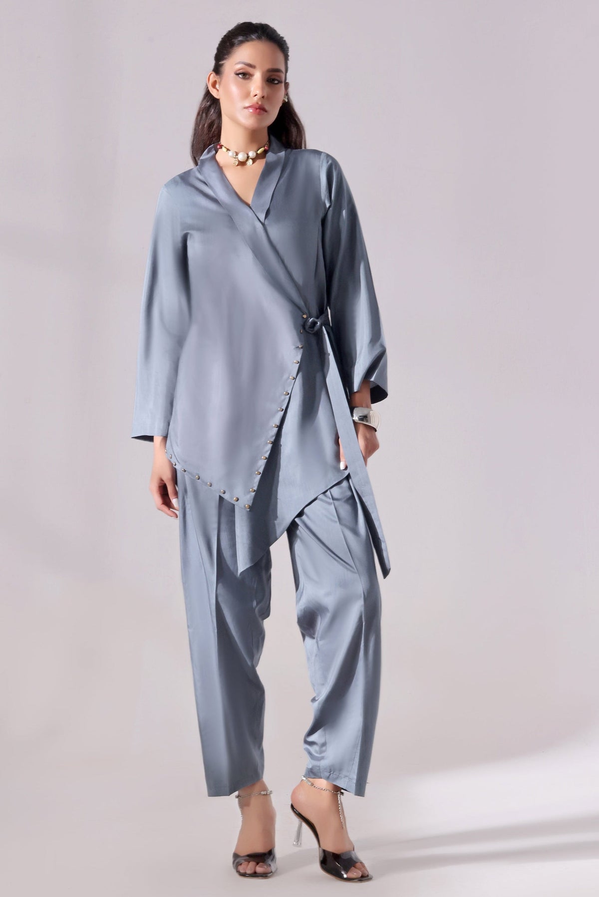 Ora Fashion Stitched 2 Piece Summer Collection'2025-Ora Fashion Teal Dress