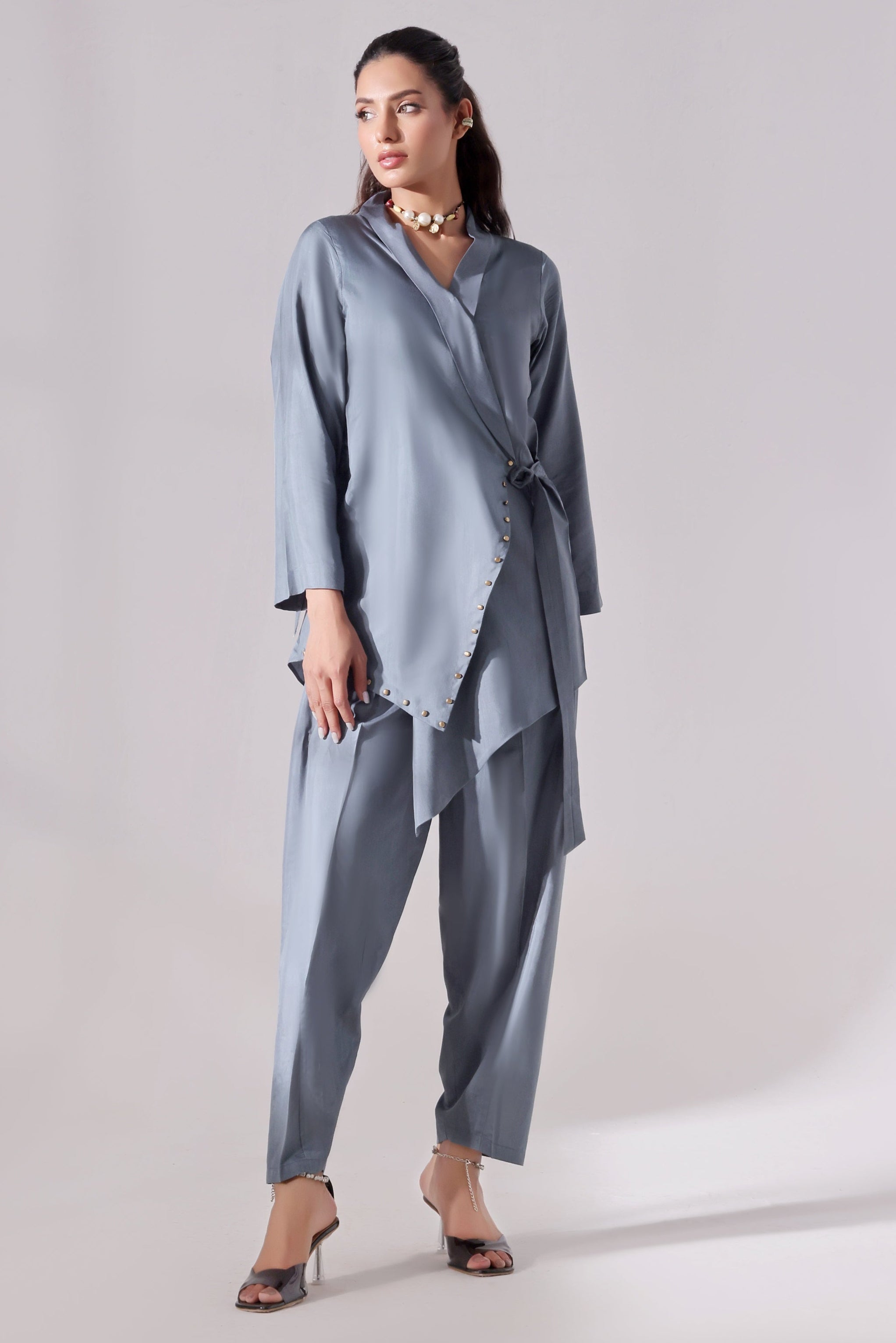Ora Fashion Stitched 2 Piece Summer Collection'2025-Ora Fashion Teal Dress