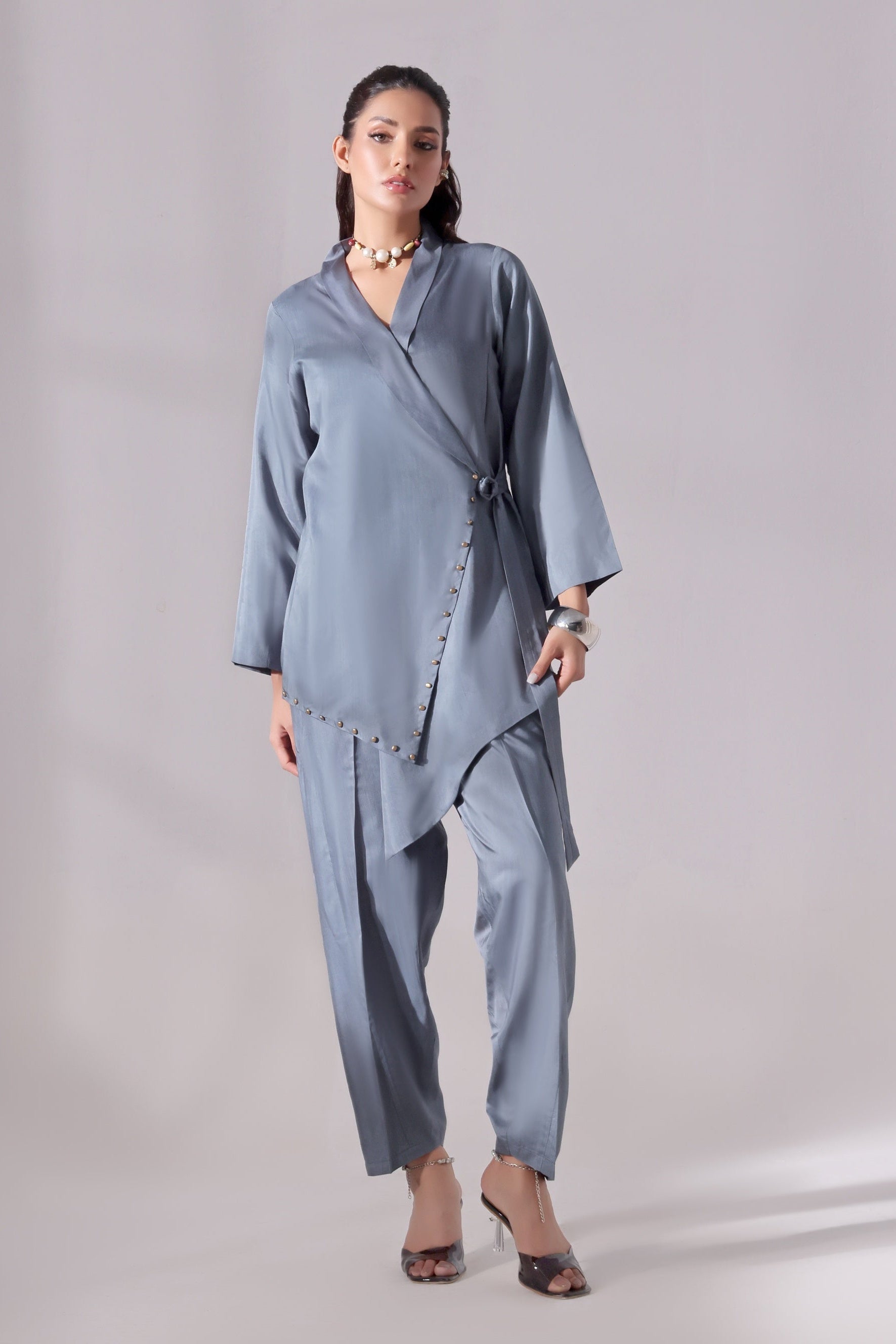 Ora Fashion Stitched 2 Piece Summer Collection'2025-Ora Fashion Teal Dress